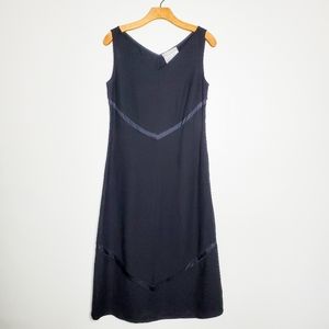 Max Mara Black Sleeveless Sheath Dress Size 4